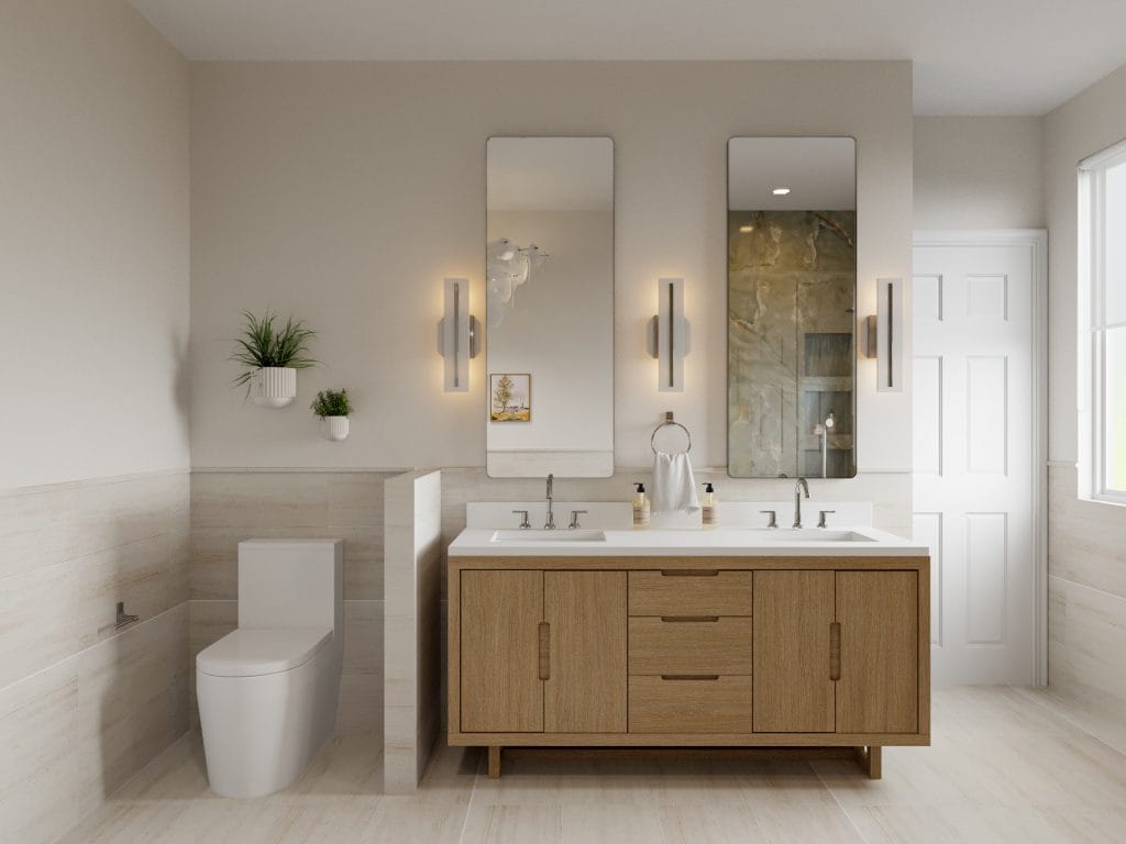 Serene bathroom ideas and design by Decorilla