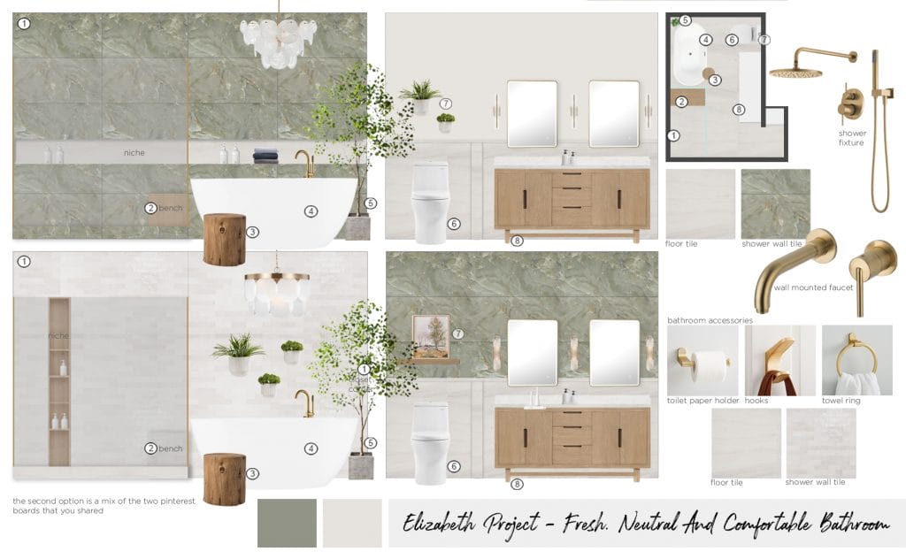 Preliminary proposal by Decorilla designer Maja M.