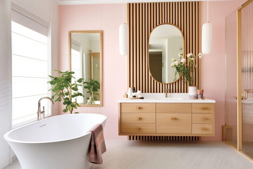 Average cost to redo a bathroom displayed in stunning remodels by Decorilla