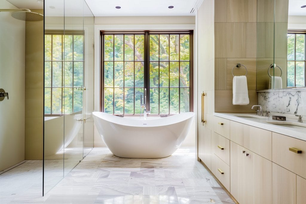 Achieving a low cost bathroom remodel with beautiful designs by Decorilla