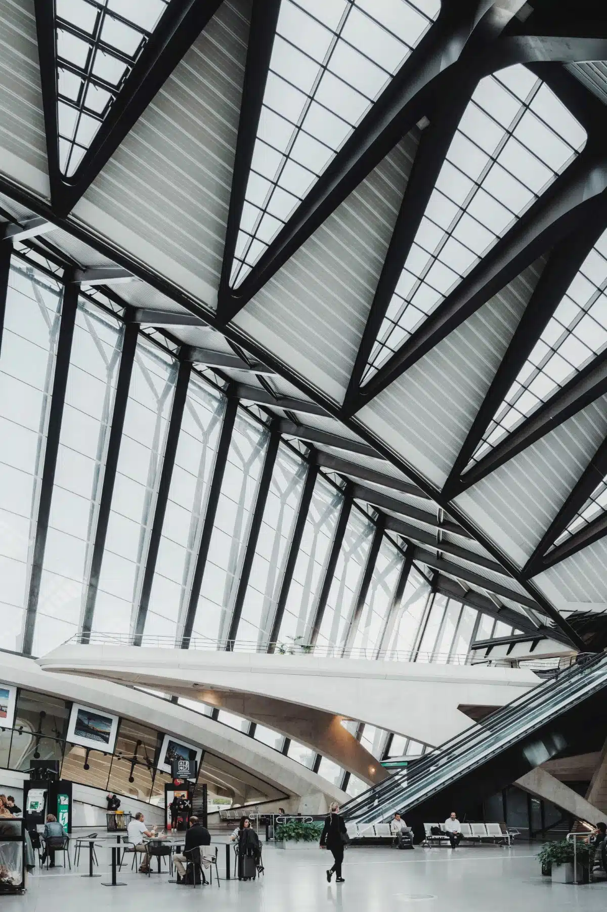 Interior of Lyon-Saint Exupéry Airport Railway Station