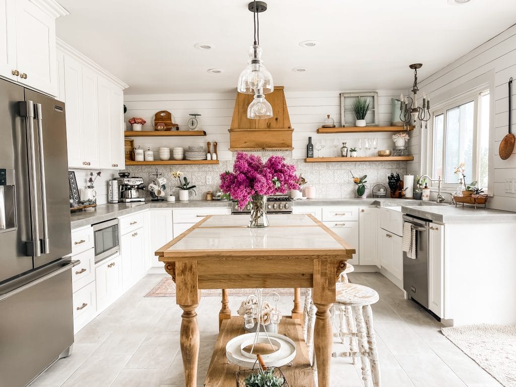 kitchen with wooden open shelving kitchen by DECORILLA designer, Nikki G..jpeg