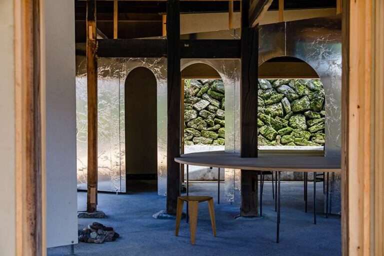 reclaimed materials transform 80-year-old farmhouse into japanese mountain retreat