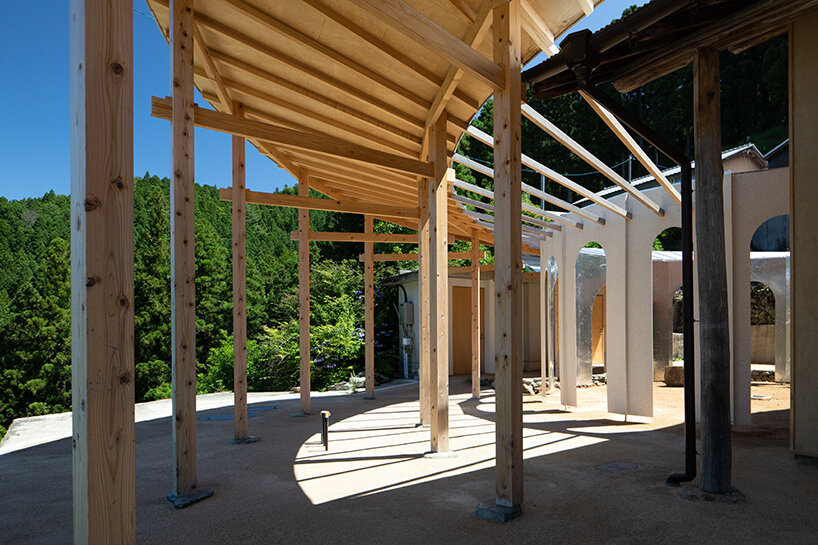 reclaimed materials transform 80-year-old farmhouse into japanese mountain retreat