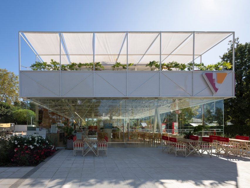 Patio with metal screen