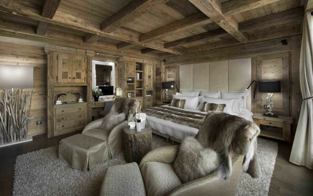 Rustic neutral bedroom by Decorilla designer, Ilaria C.