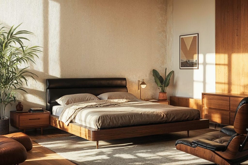 Contemporary mid century bedroom style by DECORILLA