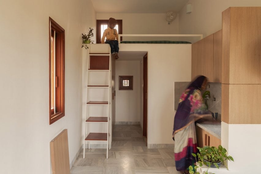 Interior view of Tiny House by Harshit Singh Kothari and Tanvi Jain