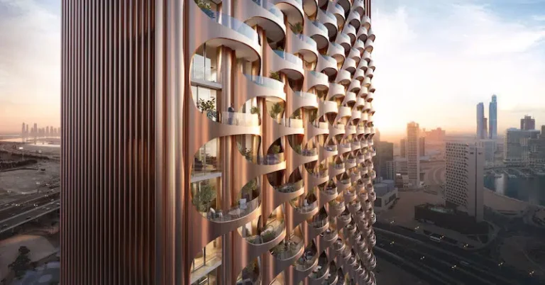 Copper-Clad Condo Cleverly Mimics Dubai’s Sweeping Sand Dunes