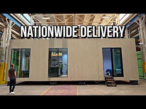 Inside The American PREFAB HOME Factory that Can Build 500 of these per Year!!