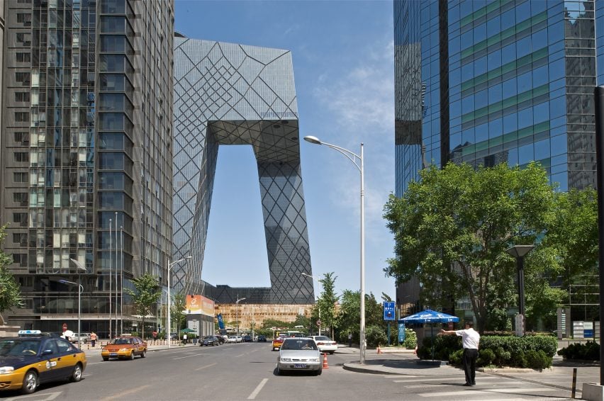 The "big pants" skyscraper in Beijing by OMA