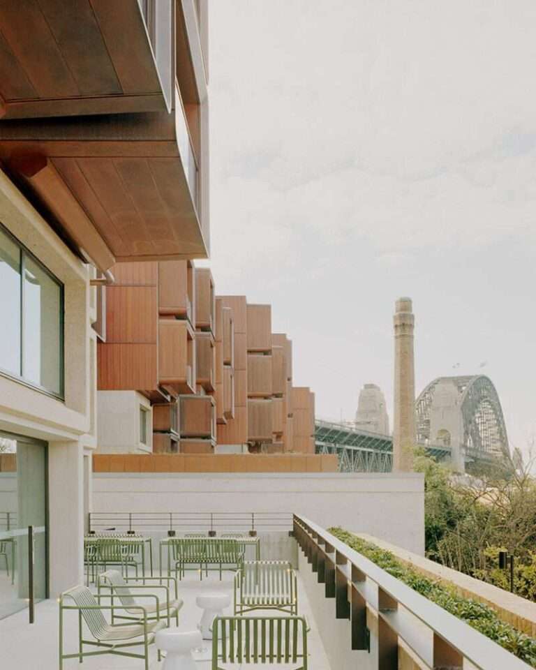 sydney’s brutalist ‘sirius building’ restored by BVN with copper balcony extensions