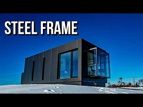 A 410 square foot Steel Frame PREFAB HOME has just been Revealed and it has a BOLD Look!