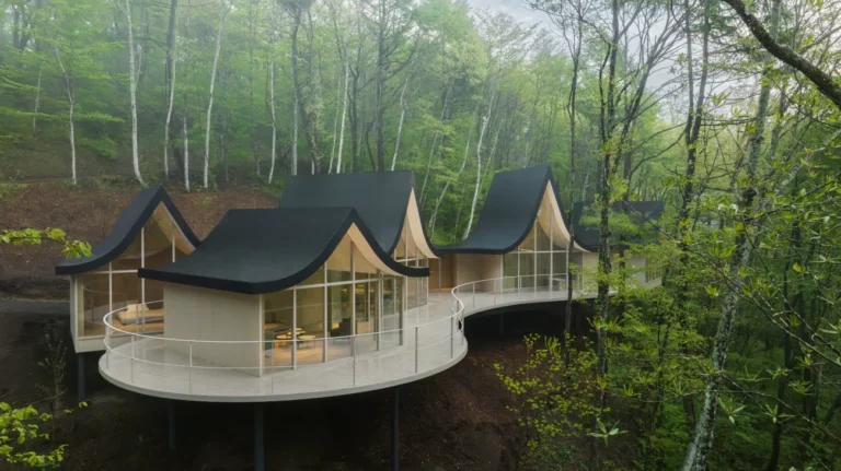 Enchanting Japanese Forest Cottages Unite Families in One ‘Hand-In-Hand House’