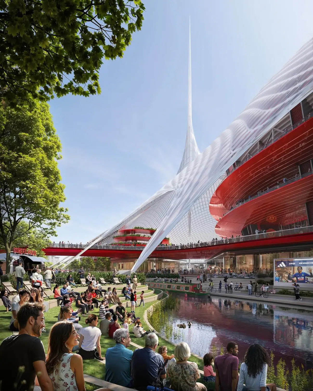 Renders for new Manchester United stadium by Foster + Partners