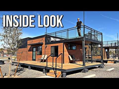 I Tested the Cottage Style PREFAB HOME with 2 Bedrooms and a Rooftop Deck!