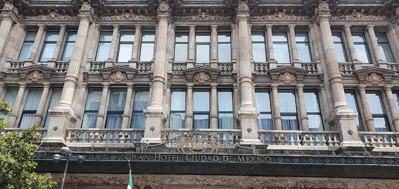 Façade of Gran Hotel de la Ciudad de Mexico