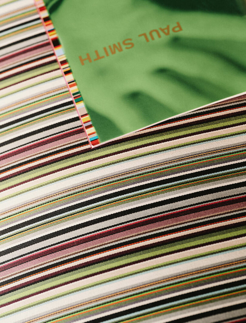 A green booklet with 