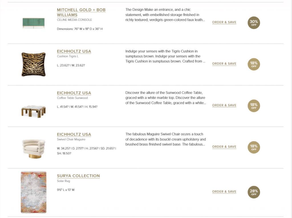 Shopping list by Decorilla