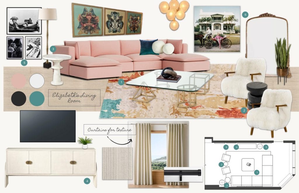 Preliminary proposal by Decorilla designer, Jillian M.