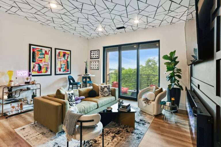 Before & After: Contemporary Eclectic Living Room and Dining Room - Decorilla Online Interior Design