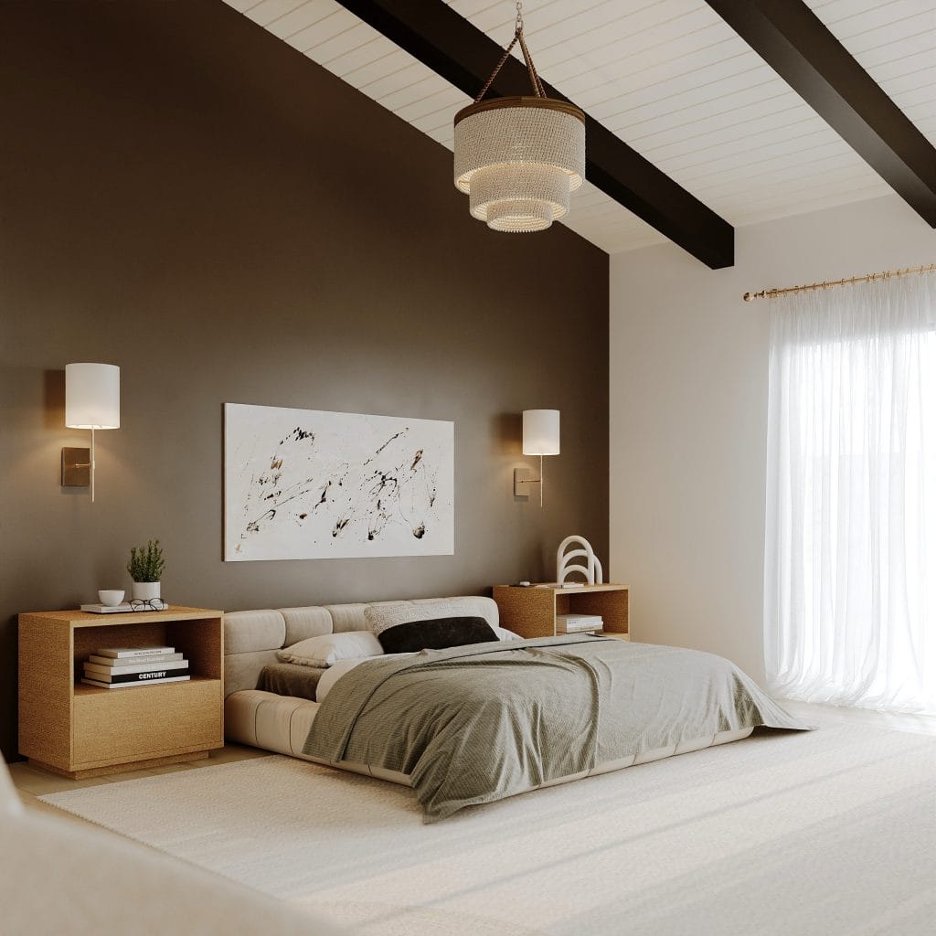 Relaxing bedroom design and decor ideas by Decorilla