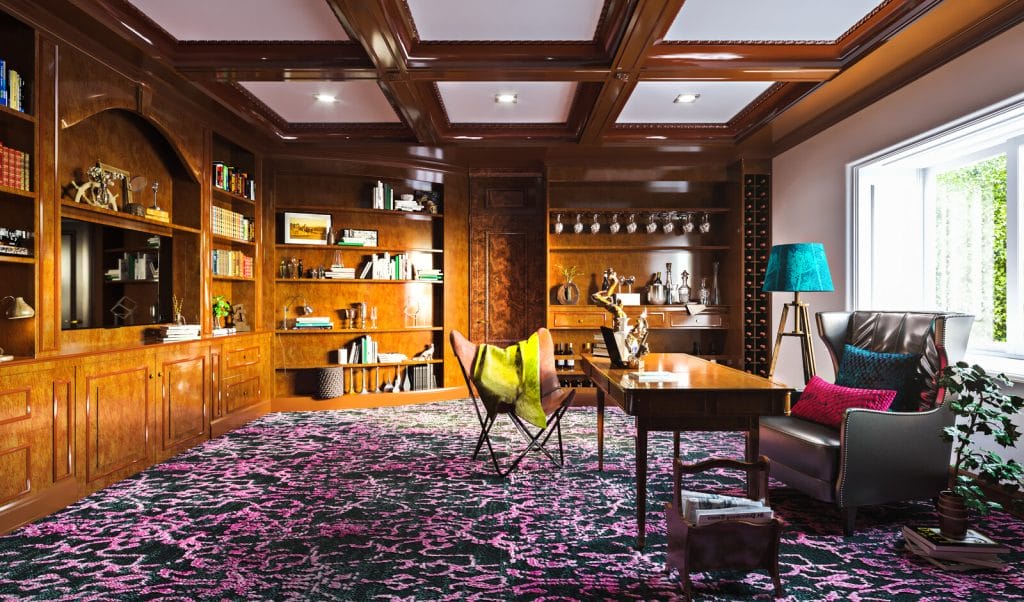 Eclectic traditional study by Decorilla designer, Darya N. 