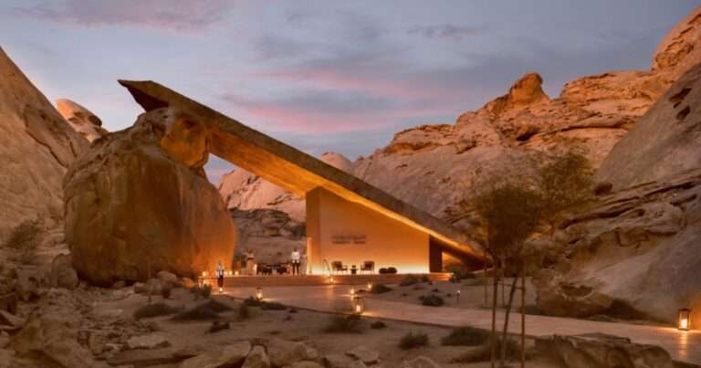 Breathtaking Luxury Resort Carved Into Saudi Arabia’s Historic Mountains