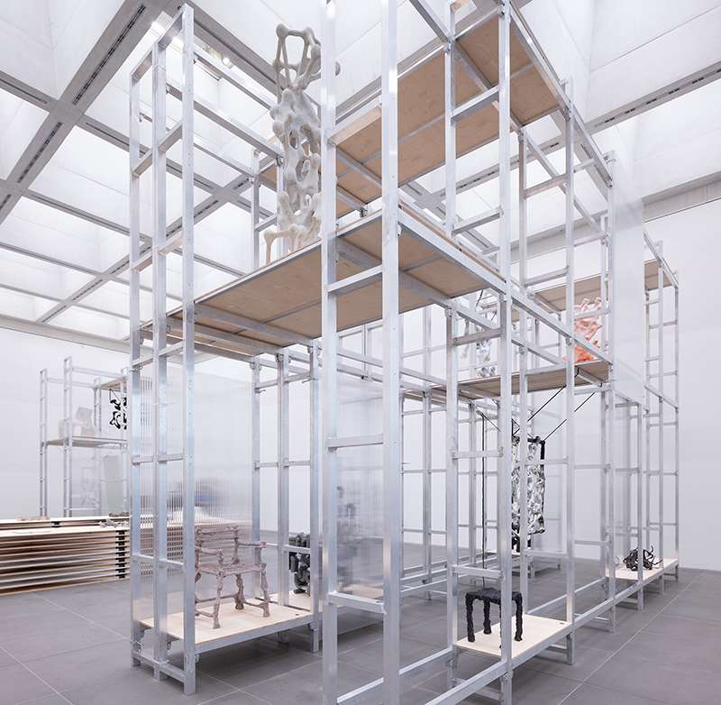 daniel widrig’s working it out exhibition unveils process behind digitally-fabricated art