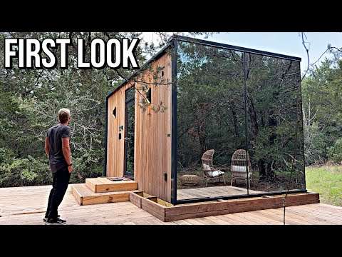 I Tested the Newest Mirrored PREFAB HOME in America