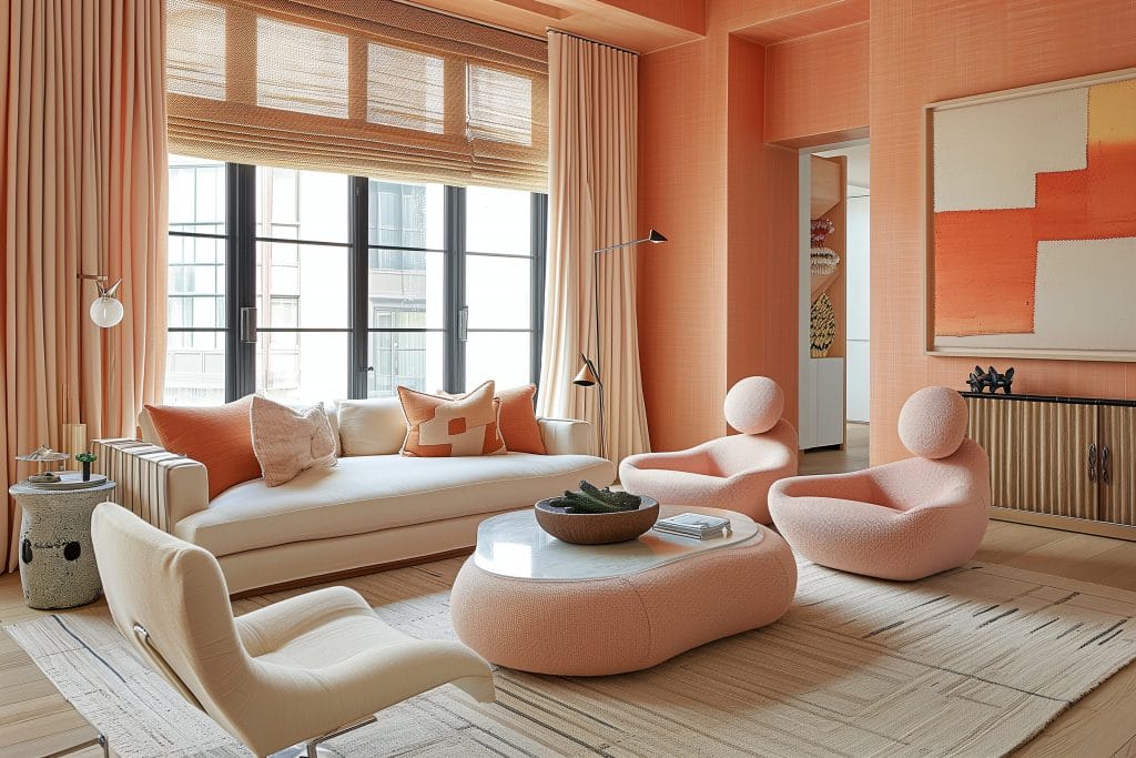 Modern cozy sitting room design by DECORILLA