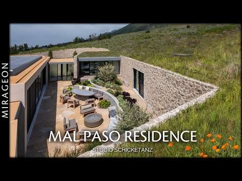 Literally Merging Into the Hillside in Big Sur | Mal Paso Residence