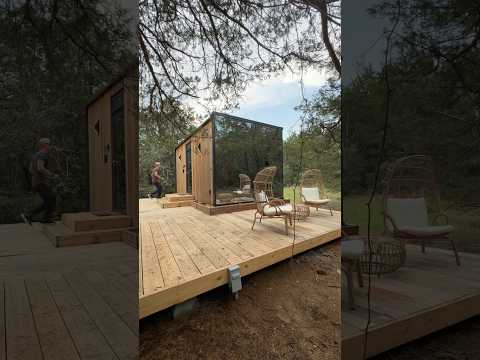 Touring the Newest Mirrored PREFAB HOME in America! #hometour