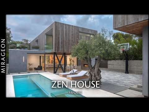 Where Fire Elements, Wood and Concrete Unite | Zen House