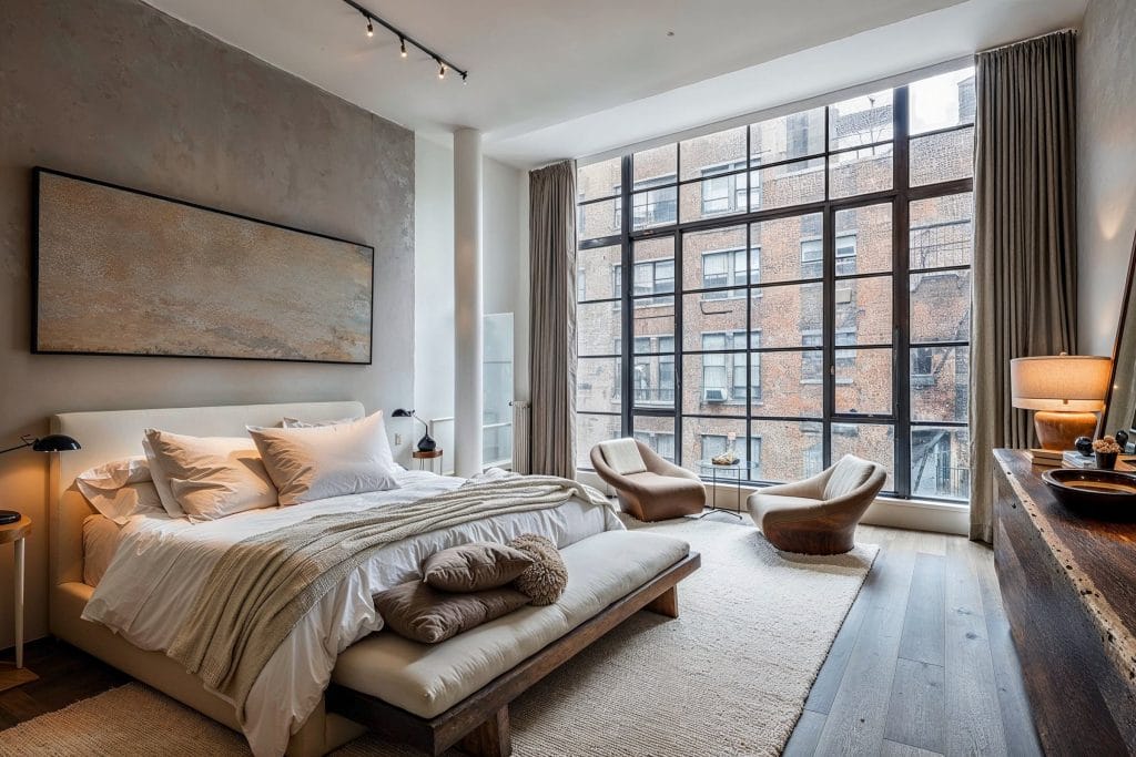 Modern tranquil bedroom design by DECORILLA
