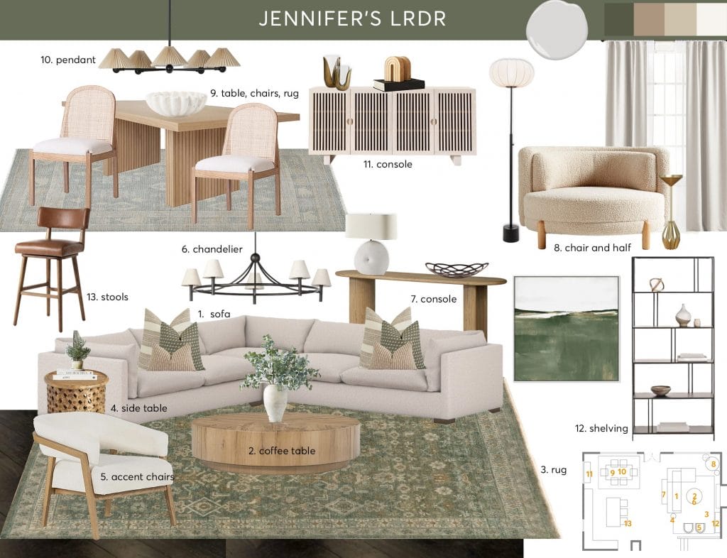 Preliminary proposal by Decorilla designer, Jessica S.