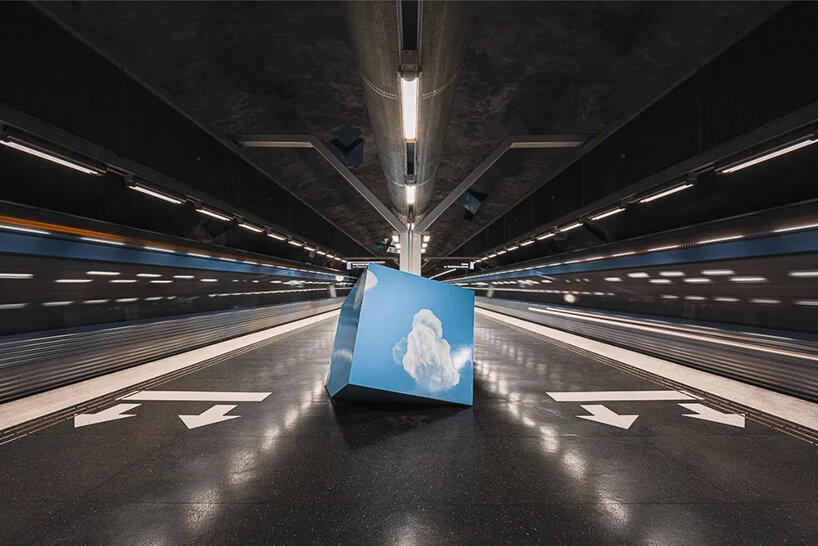 european metro stations unfold as mirrored worlds of calm in thibault drutel's photo series