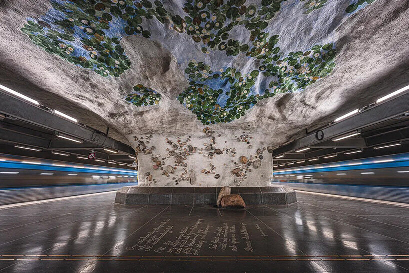 european metro stations unfold as mirrored worlds of calm in thibault drutel's photo series