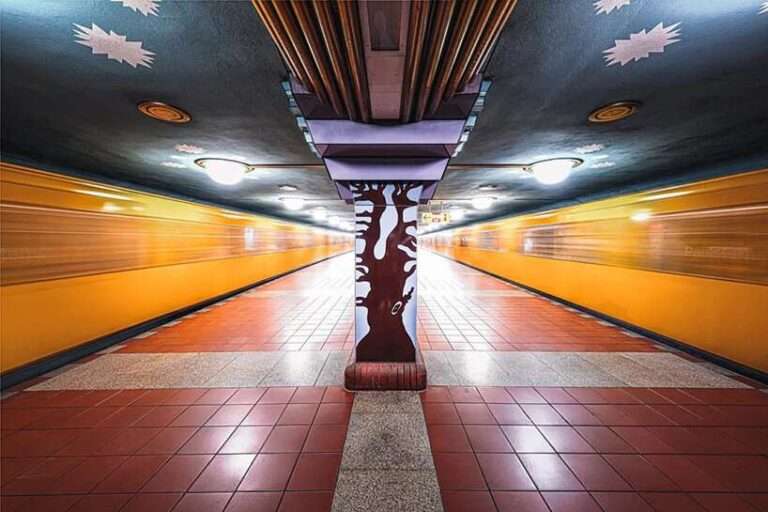 european metro stations unfold as mirrored worlds of calm in thibault drutel’s photo series
