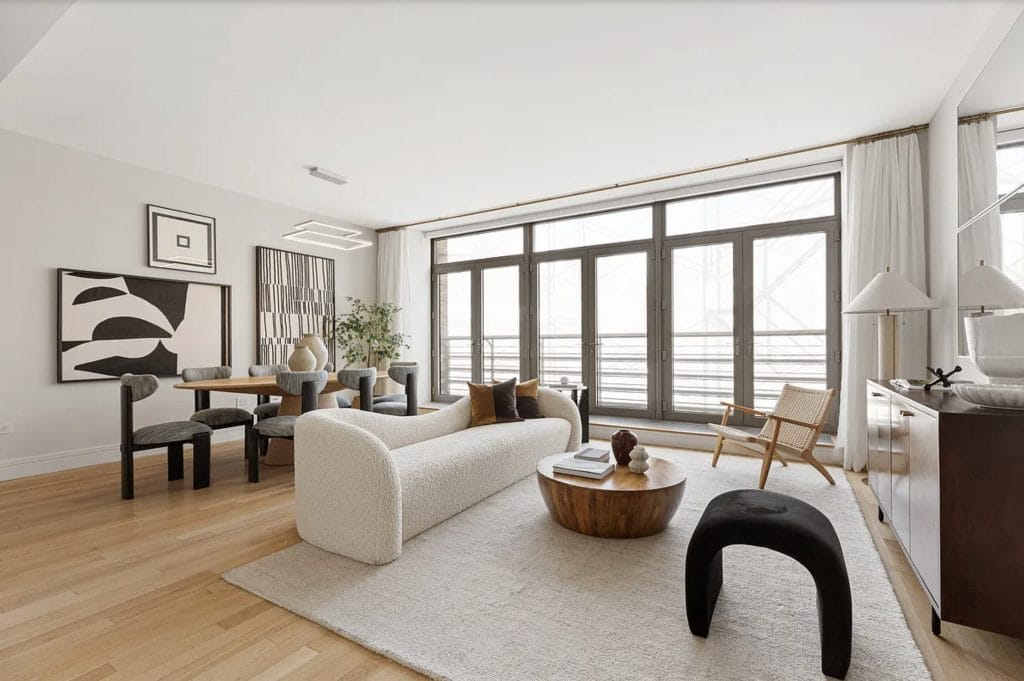 Modern organic apartment design by Decorilla designer, Leanna S.