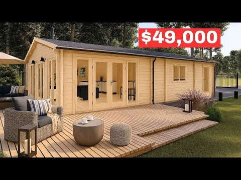 10 Affordable Tiny House Cabin Kits Under $70K You Can Buy Now | DIY Log Cabins