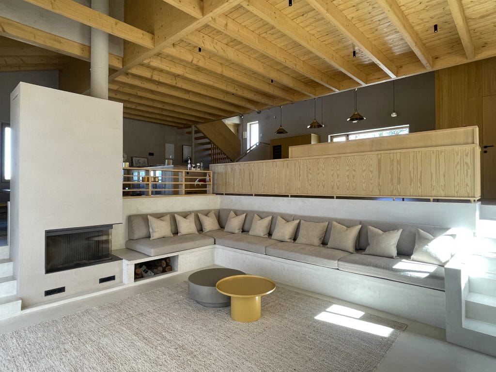 Sunken living room by Madrid interior decorator, Alberto Marco Flores