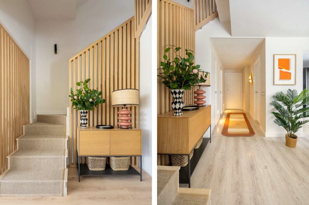 Eclectic entryway by one of Decorilla's top Madrid interior designers, Maria Del Valle
