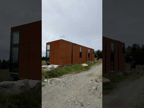 Touring a PREFAB HOME with Steel siding and luxury interior!