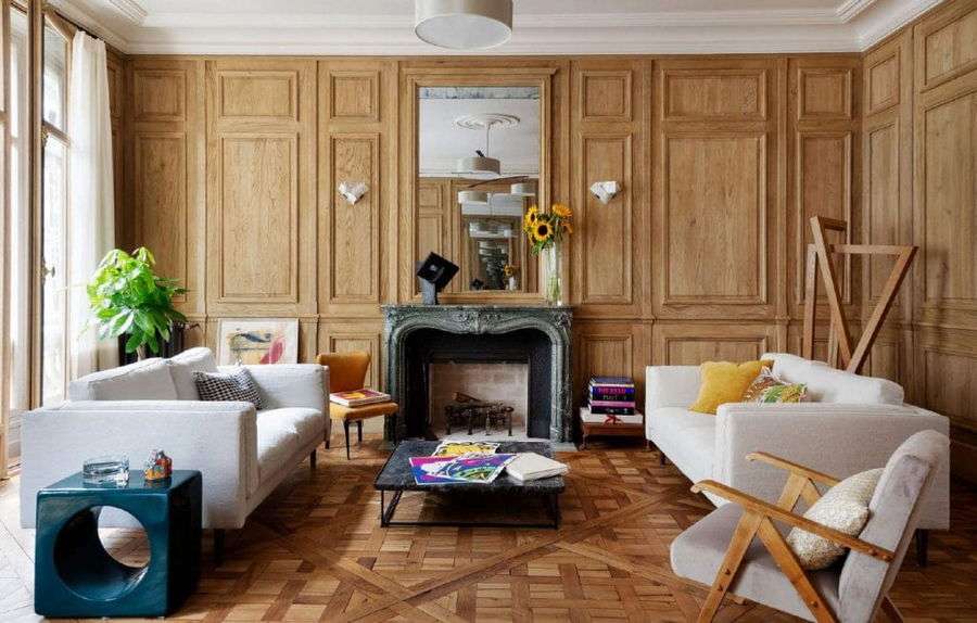 Contemporary version of a drawing room in classic British interior design, by Decorilla designer, Federica P.