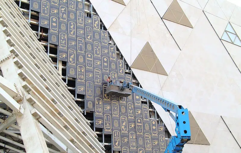 Grand Egyptian Museum under construction in November 2019.