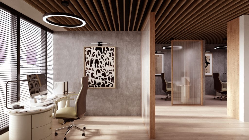High-end office design by Decorilla