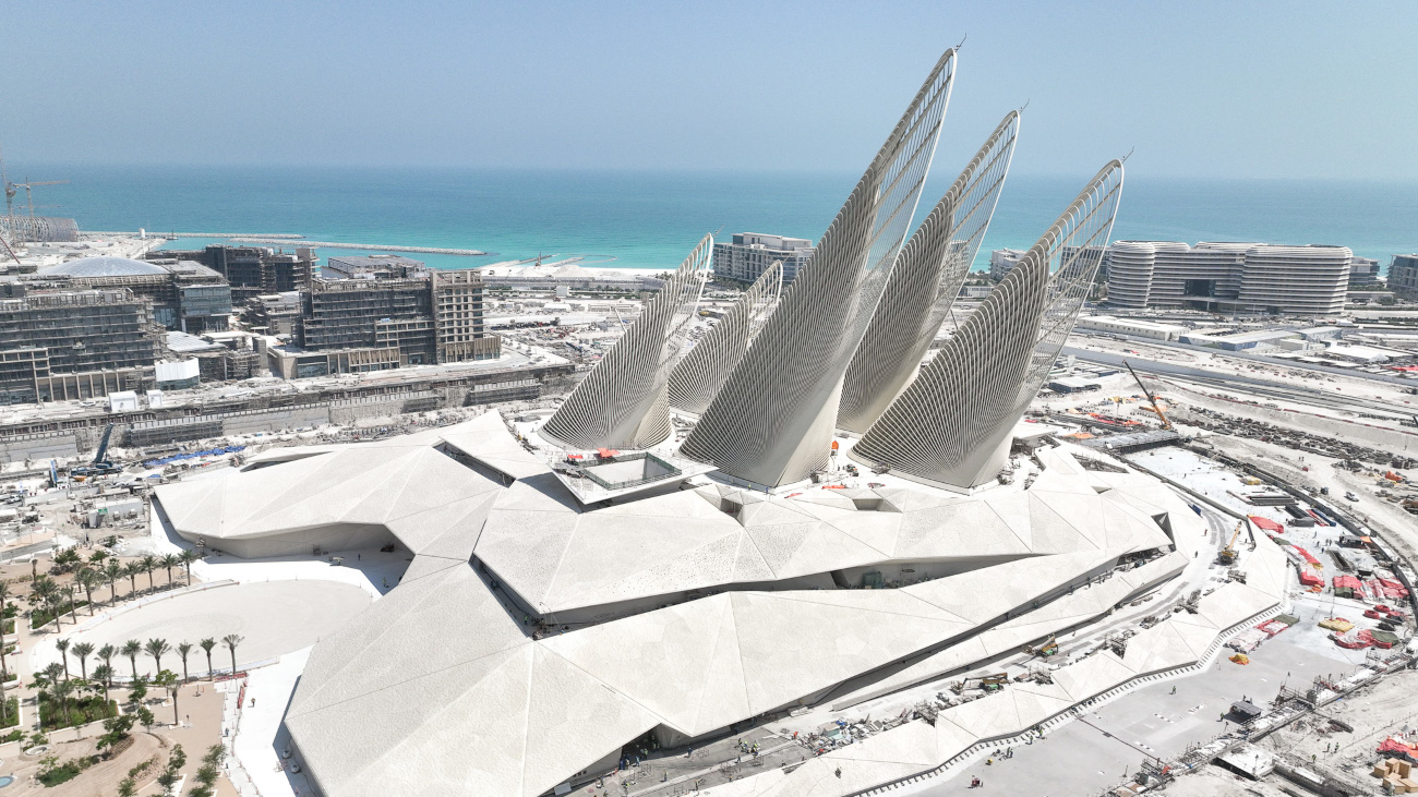 Construction progress of Zayed National Museum