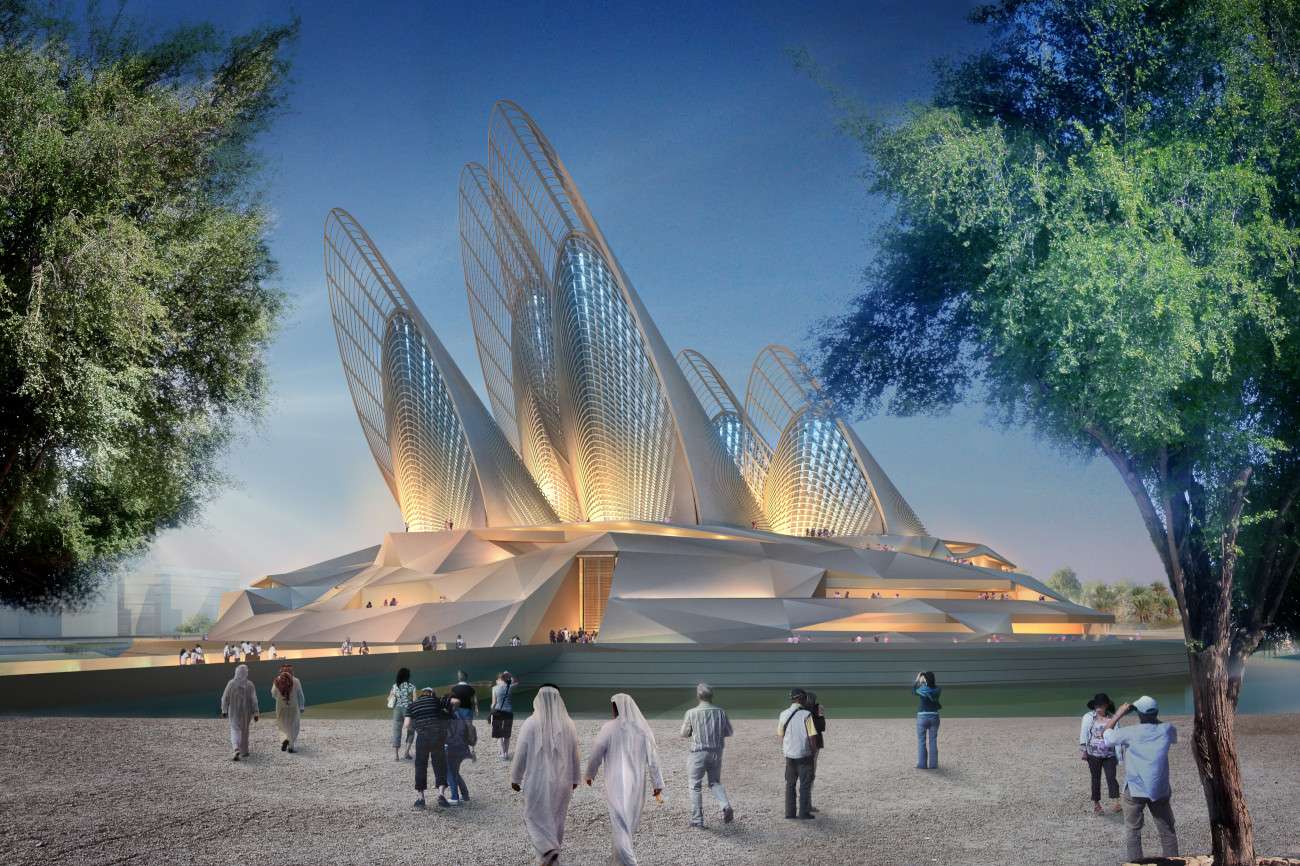 Visualization of the Zayed National Museum in Abu Dhabi