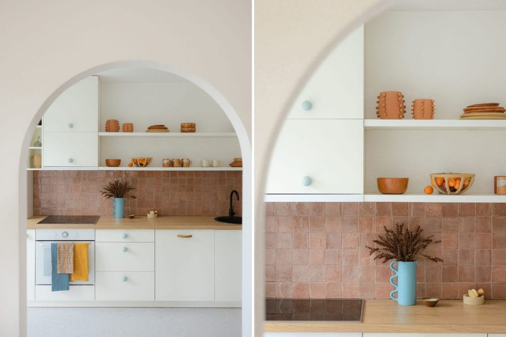 Textural kitchen backsplash trends 2026 in an interior by Decorilla designer Maja E.